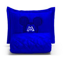 Colcha Cobre Leito Solteiro Mickey Padrão 2 Peças Matelado