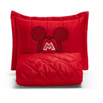 Colcha Cobre Leito Solteiro Mickey Padrão 2 Peças Matelado Colcha Cobre Leito Solteiro Mickey Padrão 2 Peças Matelado