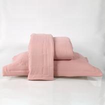 Colcha Cobre Leito Solteiro Niazitex Matelasse Rose 2 peças