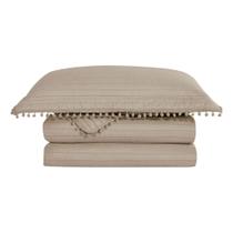 Colcha Cobre Leito Solteiro Pompom Camesa e Porta Travesseiro - Colcha Cobre Leito Solteiro Pompom Camesa e Porta Travesseiro -