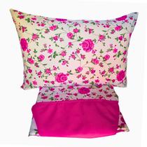 Colcha Cobre leito Solteiro Sarja com Babado 3 peças