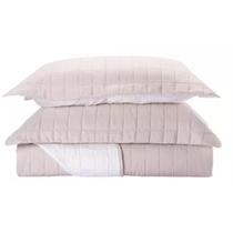 Colcha Cobre Leito Têxtil Arte Queen Perola Poliéster Bege