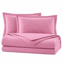 Colcha Cocha Cobre Leito Jogo Roupa Cama Casal Padrao 3 Pçs Face Unica Matelado Liso Simples Basico