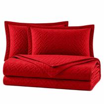 Colcha Cocha Cobre Leito Jogo Roupa Cama Casal Padrao 3 Pçs Face Unica Matelado Liso Simples Basico