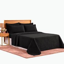 Colcha Cocha Cobre Leito Jogo Roupa Cama Casal Padrao 3 Pçs Matelado Basico Simples Liso Fronha Luxo
