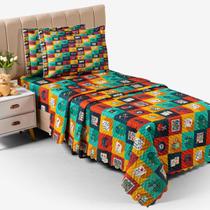 Colcha Cocha Cobre Leito Jogo Roupa Cama Solteiro Matelado Quarto Menino Menina Macio Basico Simples