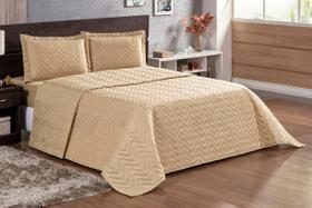 Colcha Colcha Cobre Leito Matelassê Cama Casal King Avelã 3 Peças - Cama Posta