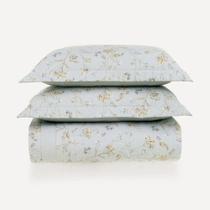 Colcha Com Porta Travesseiro 160 Fios Estampado Giana Queen