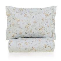 Colcha Com Porta Travesseiro 160 Fios Estampado Giana Solteiro