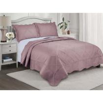 Colcha De Cama Egeu King Camesa 260x280 - Rose