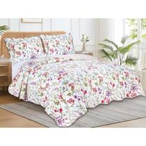 COLCHA DE CAMA GARDEN CASAL 220x240 SORTIDO 3 PEÇAS - CAMESA