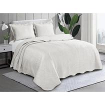 COLCHA DE CAMA LIORA SOLTEIRO 160x230 BRANCO - CAMESA