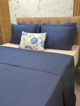 Colcha de cama Piquet 4 peças Casal - BRANCO