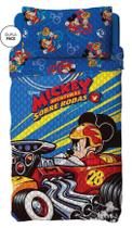 Colcha Dupla Face Infantil Mickey Azul Lepper