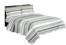 Colcha Dupla Face King 3 Peças Patchwork Andras Camesa