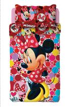 Colcha Dupla Face Solteiro Infantil Bouti Minnie Vermelho