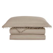 Colcha e porta travesseiro Pompom Queen 240x260cm Camesa