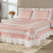 Colcha Esplendida Em Micropercal 200 Fios Queen 05 Peças Colcha Esplendida Em Micropercal 200 Fios Queen 05 Peças