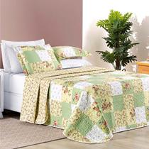 Colcha Essencial Casal King 3 Peças Dupla Face - Verde Colcha Essencial Casal King 3 Peças Dupla Face - Verde