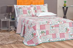 Colcha estampada queen 3 peças
