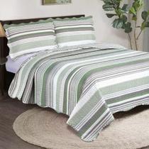 Colcha Evolution Patchwork Casal 03 Peças Camesa