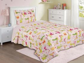 COLCHA EVOLUTION PATCHWORK INFANTIL SOLTEIRO 160x230 JACARE
