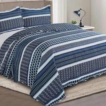 Colcha Evolution Patchwork King 03 Peças Camesa