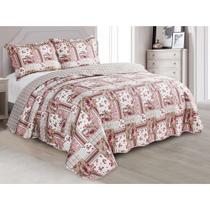 Colcha Evolution Patchwork Queen 240X260cm Camesa Sand