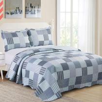 Colcha Evolution Patchwork Skada Camesa Casal