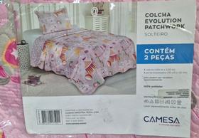 Colcha evolution patchwork solteiro