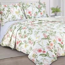 Colcha Gardem C/3 peças Queen 2,40x2,60m Camesa Estampa 5