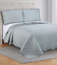 Colcha Grid King Camesa Cinza Colcha Grid King Camesa Cinza