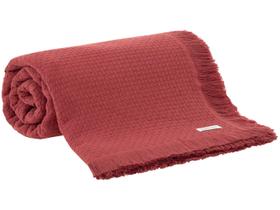 Colcha In Design Com Franja Solteiro - 100% Algodão