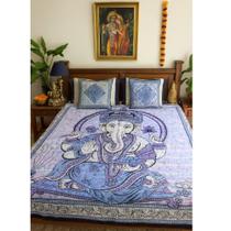 Colcha Indiana com Divindades Hindus para Cama de Casal Colcha Indiana com Divindades Hindus para Cama de Casal