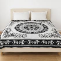 Colcha Indiana Mandala Elefantes