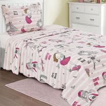 Colcha Infantil c/ porta travesseiro Evolution Patchwork Camesa