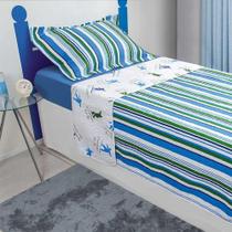 colcha infantil dupla face bouti kids com 2 peças - Lepper