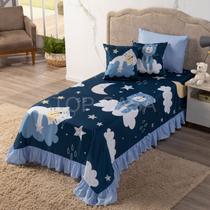 Colcha Infantil Solteiro com 6 Peças CobreLeito 1,70x2,30 Decoração Divertida para Crianças