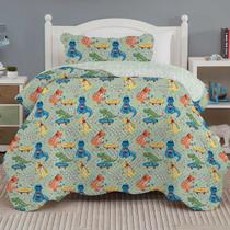 Colcha Infantil Solteiro Dupla Face 2 Peças Menino Menina Mix