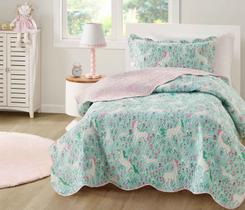 Colcha Infantil Solteiro Dupla Face 2 Peças Menino Menina Mix