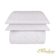 Colcha Jacquard Braga Branco Queen