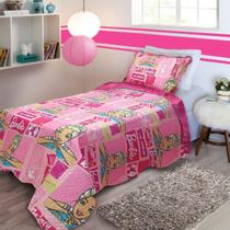 Colcha Jolitex Ultrasonic Mattel Barbie Licenciado 1,60x2,40m Colcha Jolitex Ultrasonic Mattel Barbie Licenciado 1,60x2,40m