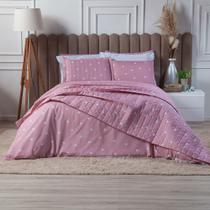 Colcha King 3 Peças Algodão Cobre Leito Percal 150 Fios Essencialle