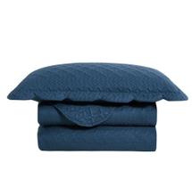 Colcha King 3 Peças Ilusion Orla Marinho Camesa Colcha King 3 Peças Ilusion Orla Marinho Camesa