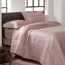 Colcha King 300 Fios Kacyumara Square 03 Peças In Rose