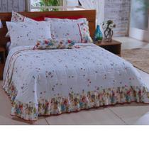 Colcha King 4 peças Cobre Leito 100% Algodão Percal 180 Fios Fiorella Colcha King 4 peças Cobre Leito 100% Algodão Percal 180 Fios Fiorella