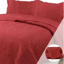 Colcha King Bella Dupla Face 03 Peças - Terracota Colcha King Bella Dupla Face 03 Peças - Terracota