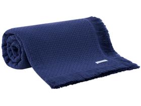 Colcha King Buddemeyer 100% Algodão In Design Azul