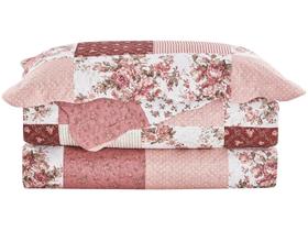 Colcha King Camesa 100% Poliéster 150 Fios - Evolution Patchwork Clusa 3 Peças