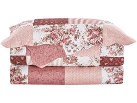 Colcha King Camesa 100% Poliéster 150 Fios - Evolution Patchwork Clusa 3 Peças